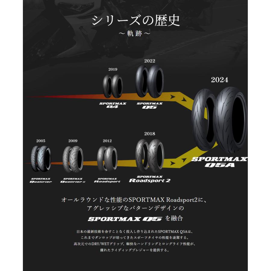 DUNLOP（ダンロップ） DUNLOP SPORTMAX Q5A 190/50ZR17 M/C 73W 354885