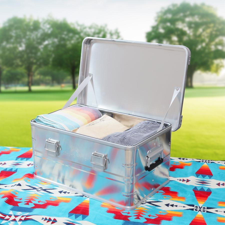 アルミコンテナ 70L 4.5kg シルバー アルミ コンテナボックス