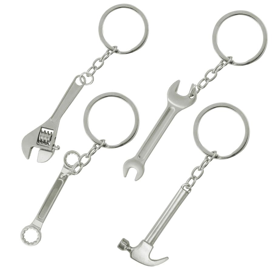 工具 キーホルダー セット 4種セット A ミニチュア モンキーレンチ