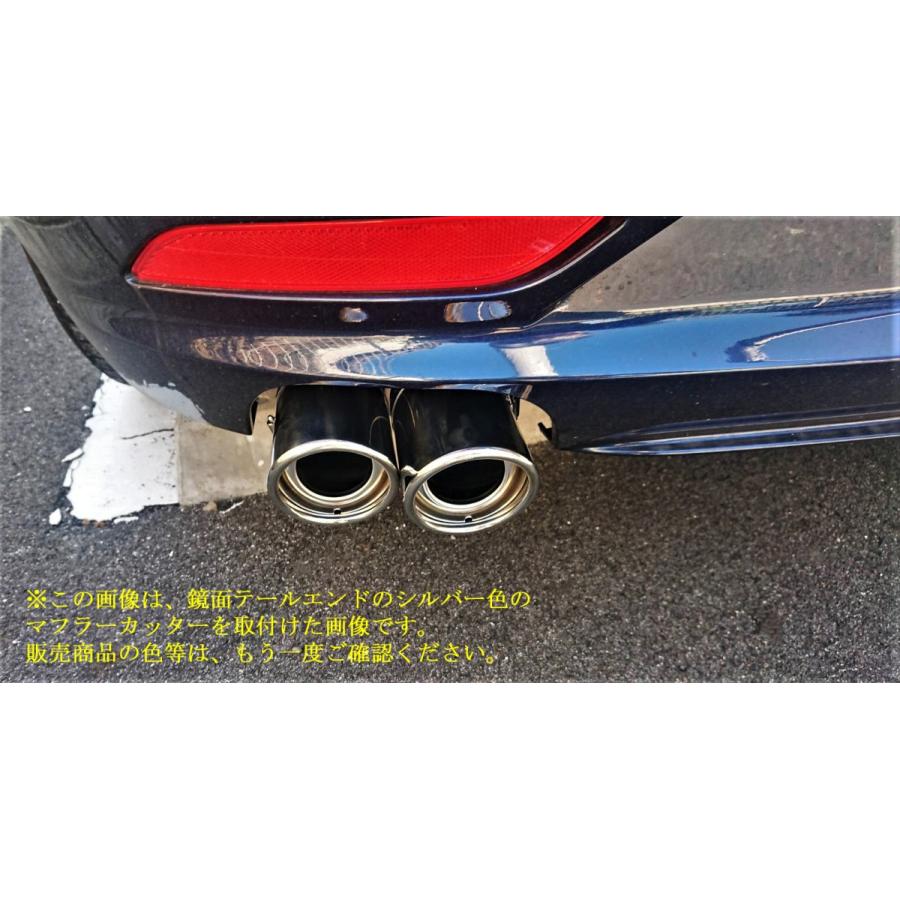 BMW Z4 E89 sDrive 20i ハイライン マフラーカッター 80mm ブルー