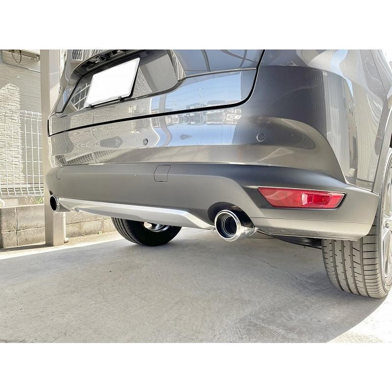 CX-8 KG テーパー マフラーカッター 100mm シルバー 耐熱ブラック塗装
