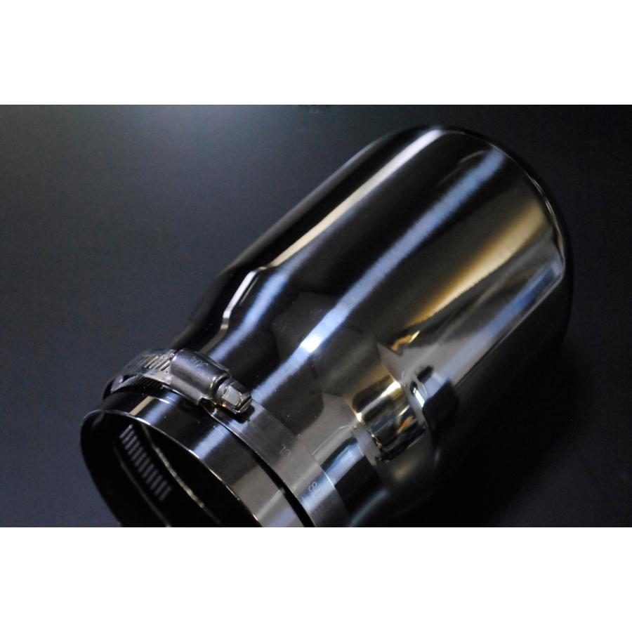 CX-5 KF ユーロ マフラーカッター 100mm ブラック 耐熱ブラック塗装 2