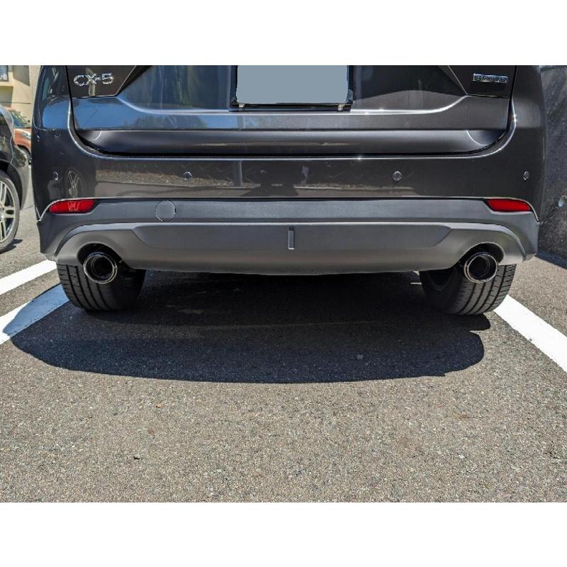 CX-5 KF系 テーパー マフラーカッター 100mm ブラック 耐熱ブラック 
