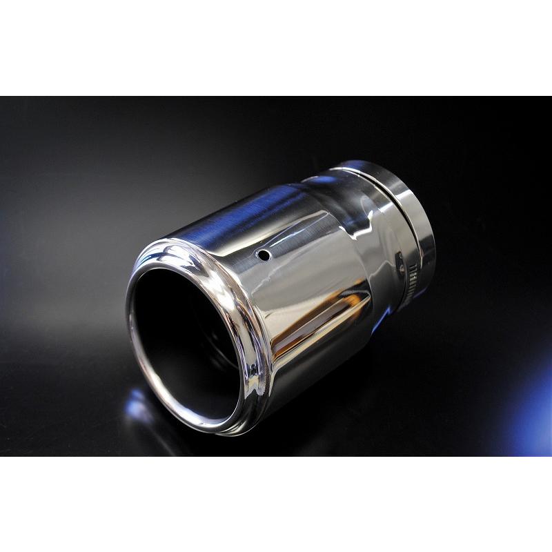 【直接・引取限定】GJ アテンザ　DAMD マフラー　カッター アテンザ GJ 前期 テーパー マフラーカッター 100mm シルバー