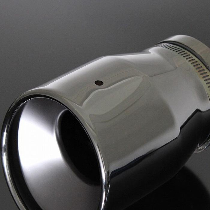 アクセラ BM/BY マフラーカッター 100mm ブラックメッキ 耐熱ブラック