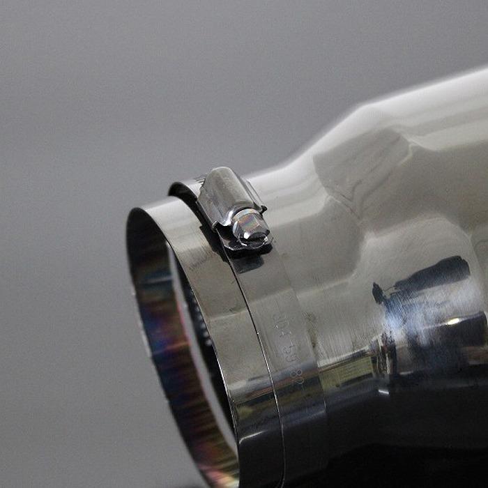 アクセラ BM/BY マフラーカッター 100mm ブラックメッキ 耐熱ブラック