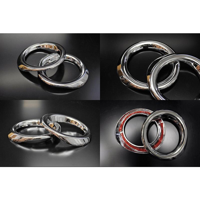 デミオ DJ フロント フォグランプ カバー ガーニッシュ 2P