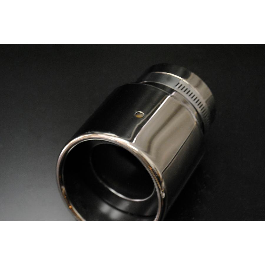 B品】 デミオ DJ マフラーカッター 90mm ブラック (取付側内径60mm