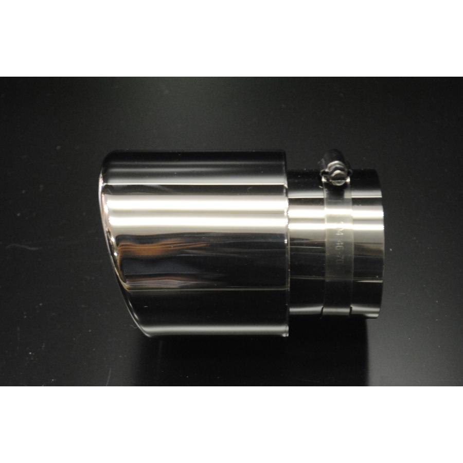 B品】 デミオ DJ マフラーカッター 90mm ブラック (取付側内径60mm