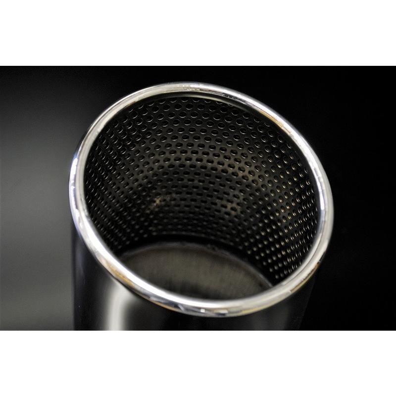 MAZDA3 BP マフラーカッター 100mm シルバー パンチングメッシュ 2本