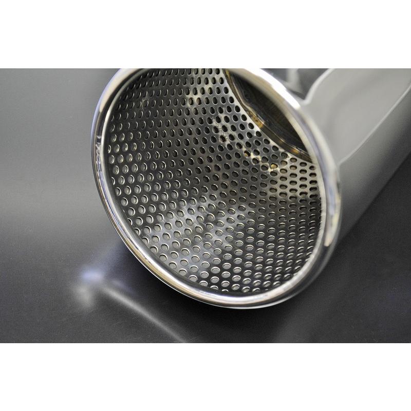 CX-30 マフラーカッター 100mm シルバー パンチングメッシュ 2本 鏡面