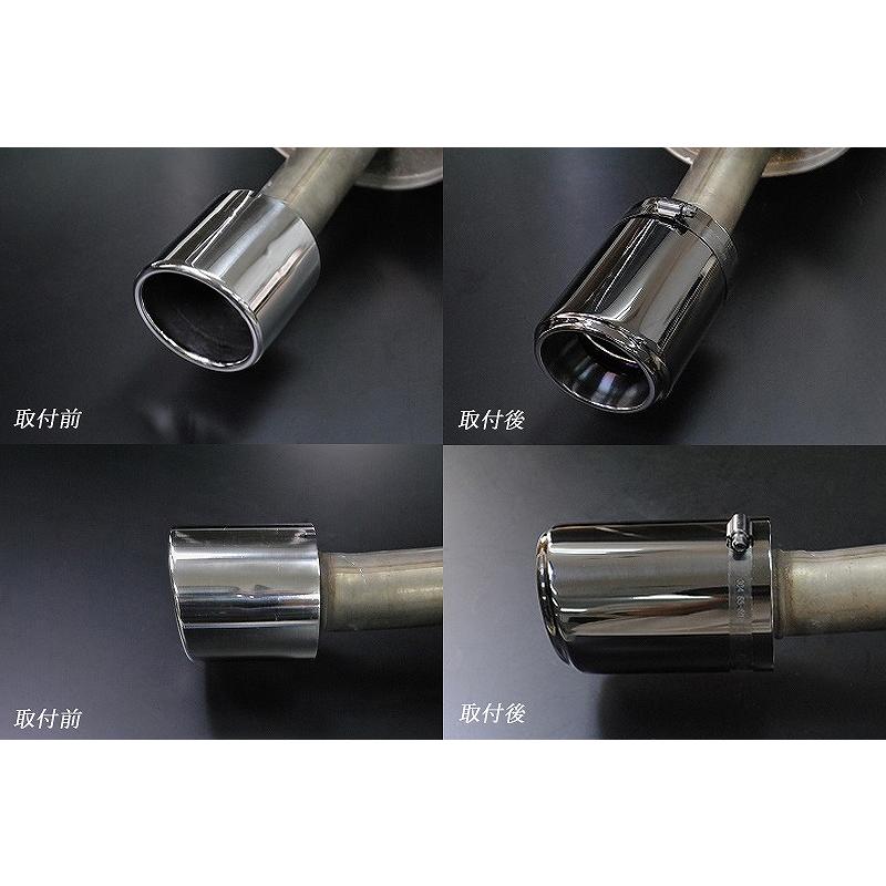 ノート E12 HE12 NISMO テーパー マフラーカッター 90mm ブラック