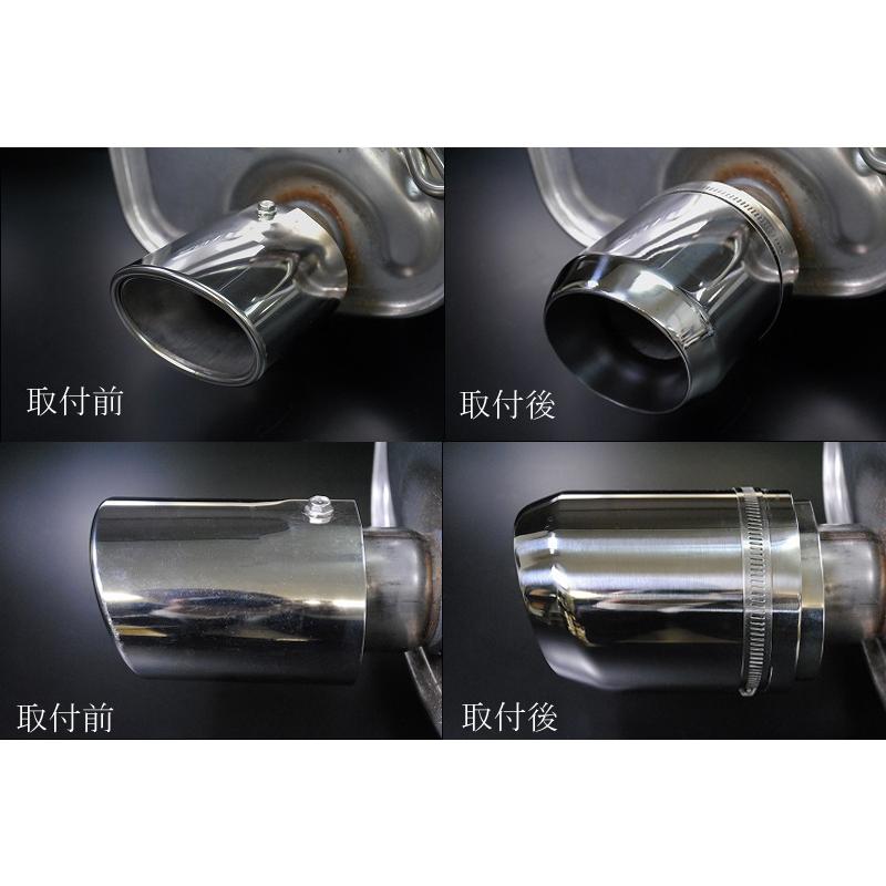 フォレスター SK5 ユーロ マフラーカッター 100mm シルバー 耐熱