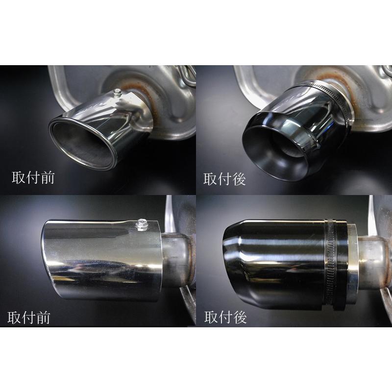 フォレスター SK5 ユーロ マフラーカッター 100mm ブラック 耐熱