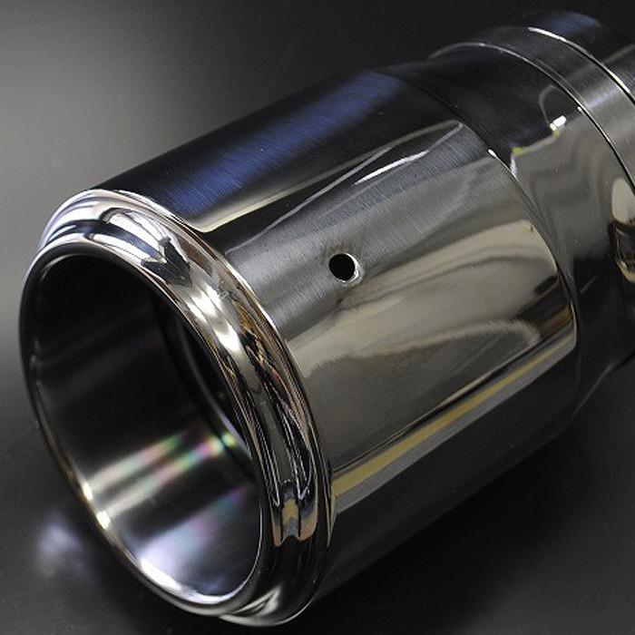 フォレスター SK9 テーパー マフラーカッター 100mm ブラック ブラック