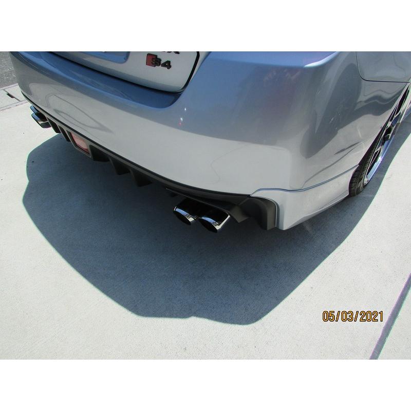 WRX STI / S4 VAB/VAG マフラーカッター ユーロ 90mm シルバー 耐熱 