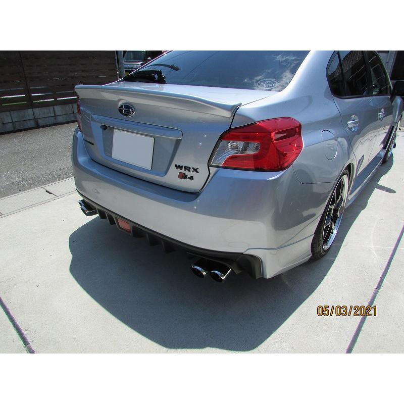 WRX STI / S4 VAB/VAG マフラーカッター ユーロ 90mm シルバー 耐熱