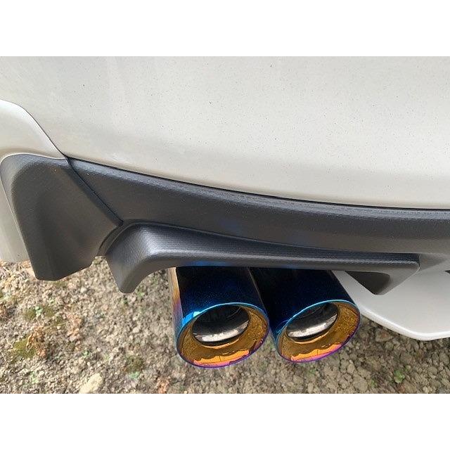 WRX STI / S4 VAB/VAG マフラーカッター ドーム 90mm ブルー 4本 鏡面