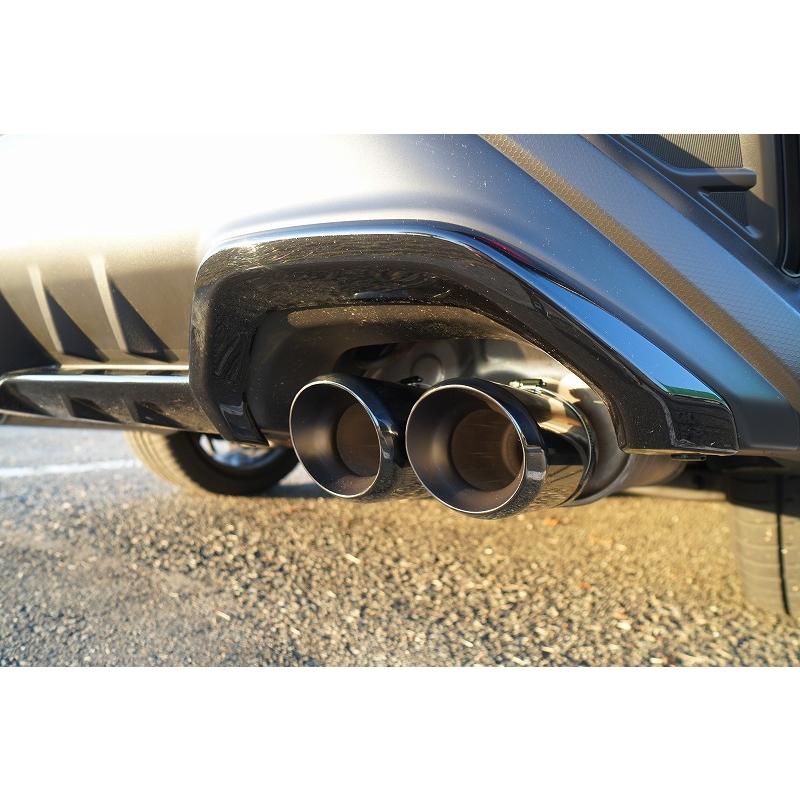 WRX S4 VBH マフラーカッター ユーロ 90mm ブラック 4本 鏡面 耐熱