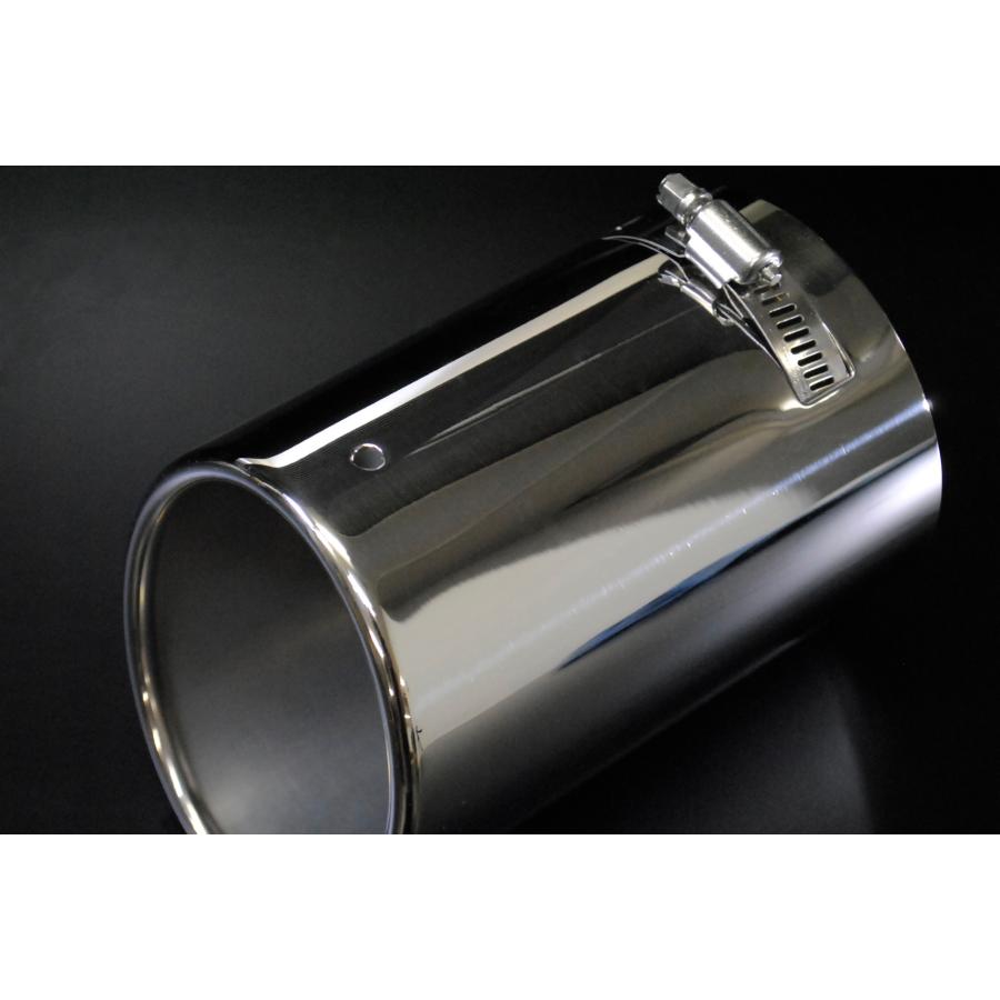 WRX S4 VBH マフラーカッター 90mm シルバー フタなし 4本 鏡面 高純度