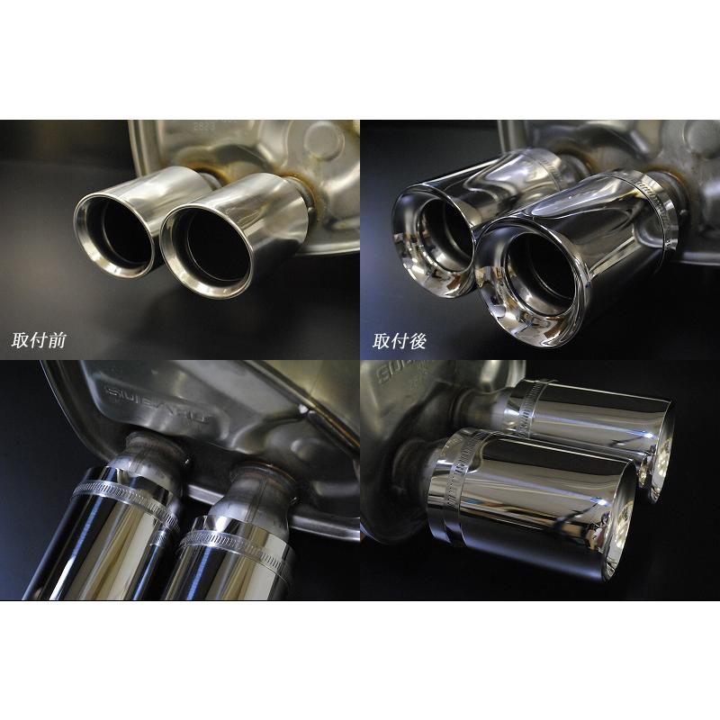 WRX S4 VBH マフラーカッター ドーム 90mm シルバー 4本 鏡面 高 WRX S4 VBH マフラーカッター ドーム 90mm シルバー 4本 鏡面 高