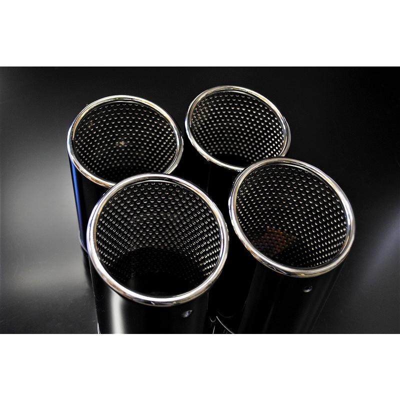 B品】WRX STI / S4 VAB VAG マフラーカッター 90mm ブラック フタなし