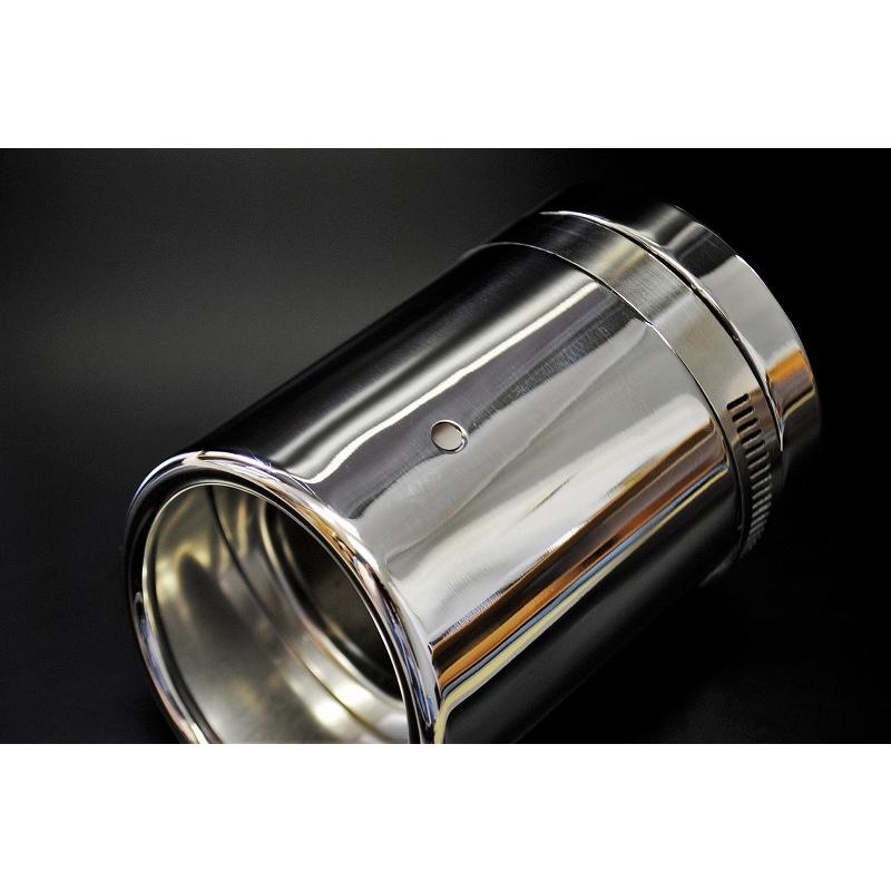 クラウン RS S22型 マフラーカッター 80mm シルバー 鏡面テール