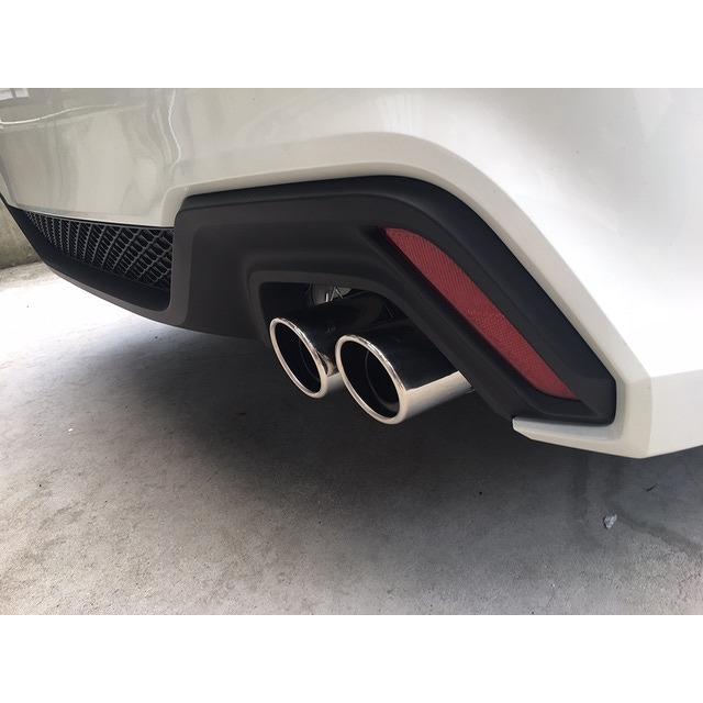 クラウン RS S22型 マフラーカッター 80mm シルバー 耐熱ブラック