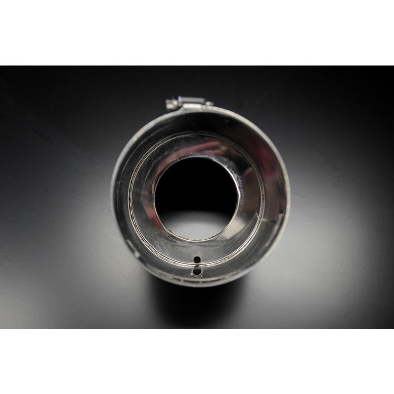 クラウン RS S22型 マフラーカッター 80ｍｍ シルバー 耐熱ブラック 