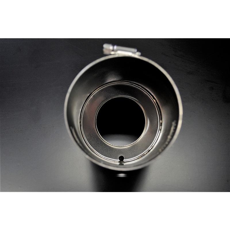 GR ヤリス マフラーカッター 80mm ブルー 耐熱ブラック塗装 4本