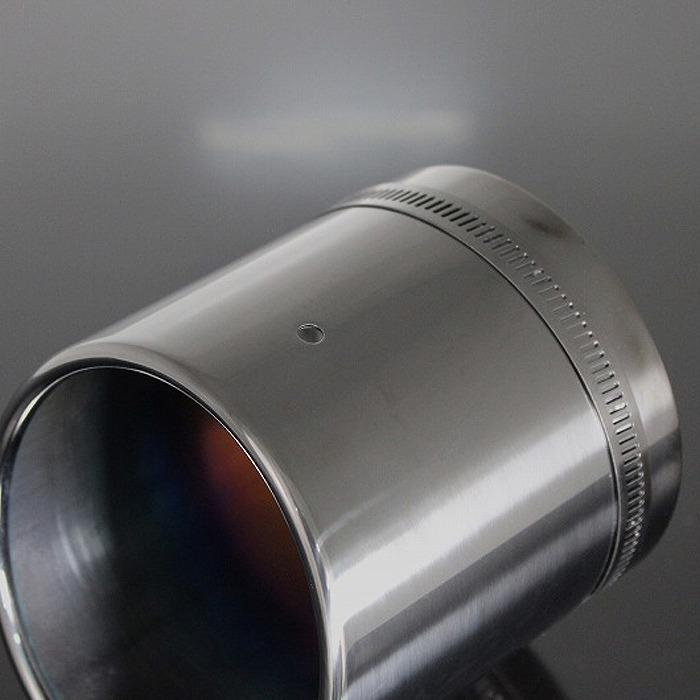 GR ヤリス 後期用 ストレート マフラーカッター 114mm ブラック 2本