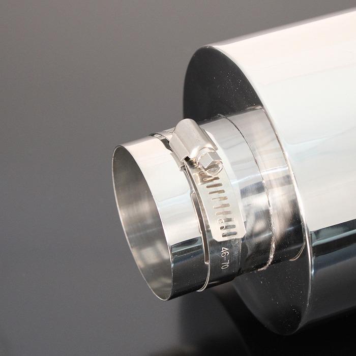 B品】86 GR86 マフラーカッター 114mm ブルー パンチングメッシュ 2本