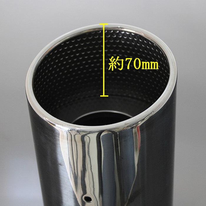 86 GR86 マフラーカッター 114mm ブラック 耐熱ブラック塗装