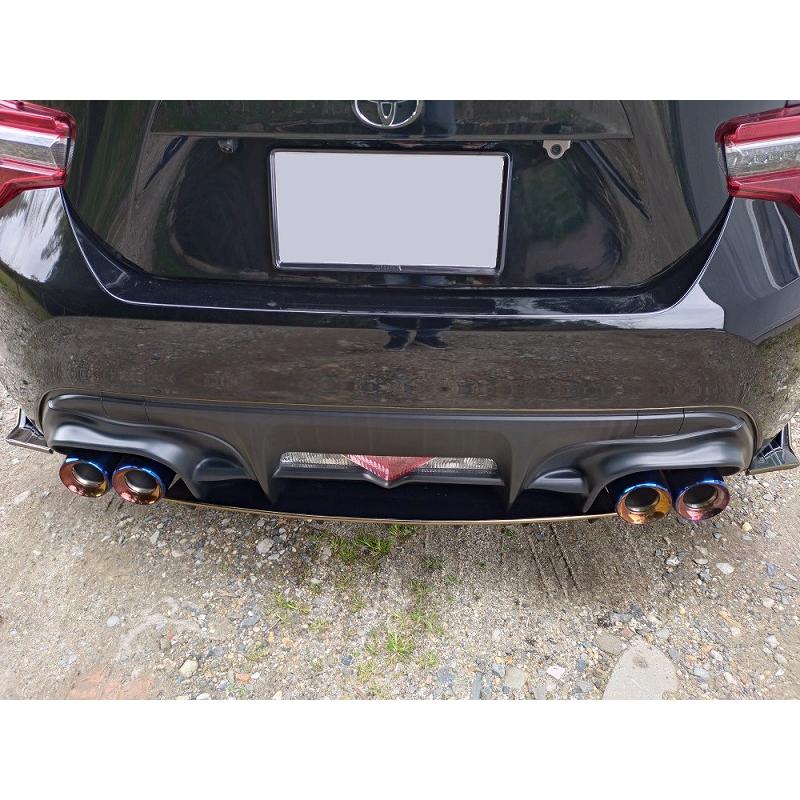 TOYOTA 86 ドーム マフラーカッター ブルー 92mm 4本 ZN6 後期