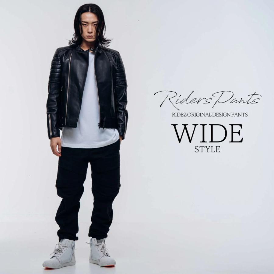RIDEZ バイク ストレッチ カーゴパンツ STRETCH CARGO PANTS RDB2085 BLACK : RIDEZ 公式 ...