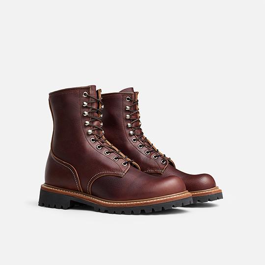 【メンズ】RED WING / レッドウィング　RW45010D 8inch LOGGER NON-STEEL TOE　BLACK 8インチ ロガー (ノン・スティールトゥ)　ブライアー「オイルスリック」の画像