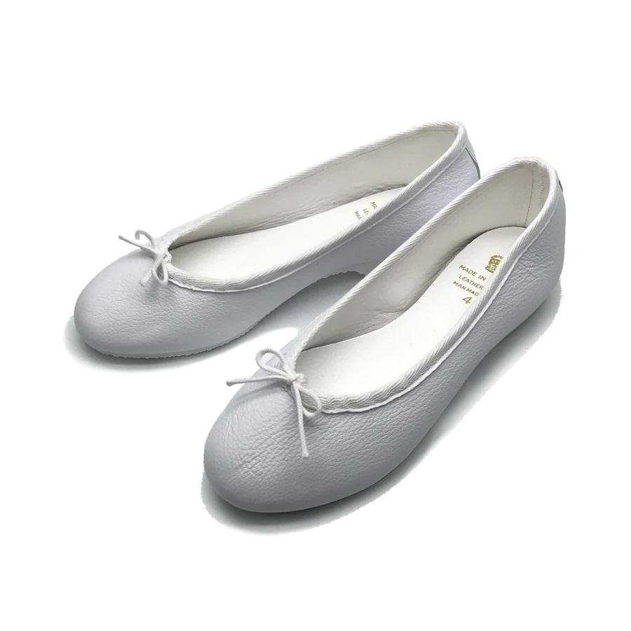 レディス】CROWN / クラウン BOW BALLET バレエシューズ WHITE