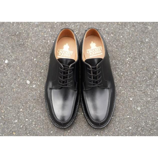 【メンズ】CROCKETT&JONES / クロケットアンドジョーンズ　MORETON 292E Ridgeway Sole エプロンフロントダービー　BLACK CALF ブラック カーフ｜rifareonlineshop｜02