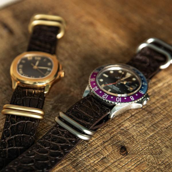 THE SOLE / ザ ソール クロコダイル NATO 時計 ベルト ナトーベルト