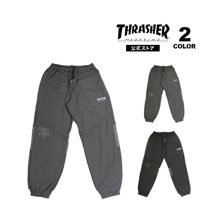 【未使用に近い】THRASHER ボードウェア Mサイズ THRASHER（スラッシャー） SALE パンツ THRASHER WASHER NYLON PANTS