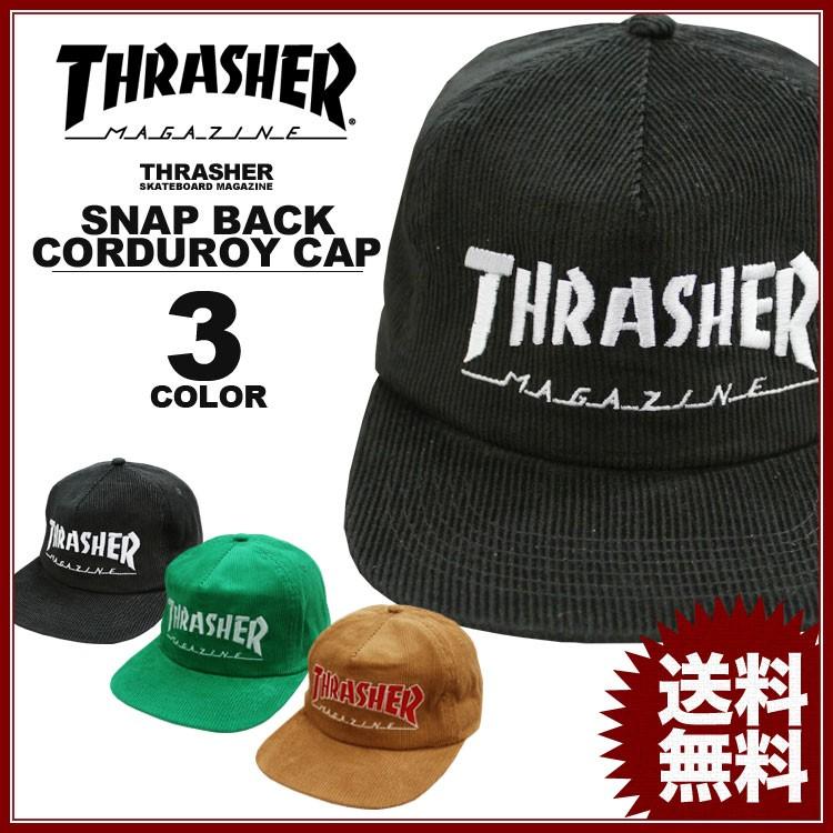 THRASHER（スラッシャー） THRASHER MAGAZINE LOGO CORDUROY SNAP BACK