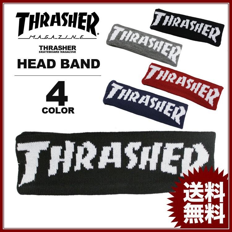 THRASHER スラッシャー MAG LOGO HEAD BAND ブラック 黒 グレー THRASHER スラッシャー MAG LOGO HEAD BAND ブラック 黒 グレー