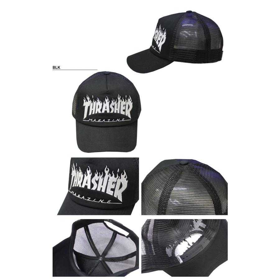 THRASHER（スラッシャー） THRASHER FLAME LOGO MESH CAP メッシュ