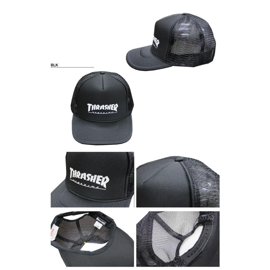スラッシャー THRASHER MAGAZINE LOGO SNAP BACK MESH CAP キャップ