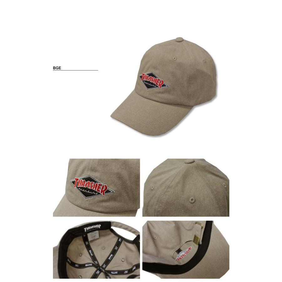 スラッシャー THRASHER 帽子 DIAMOND LOGO SPORTS DAD CAP キャップ メンズ レディース ピグメント 全5色｜rifflepage｜04