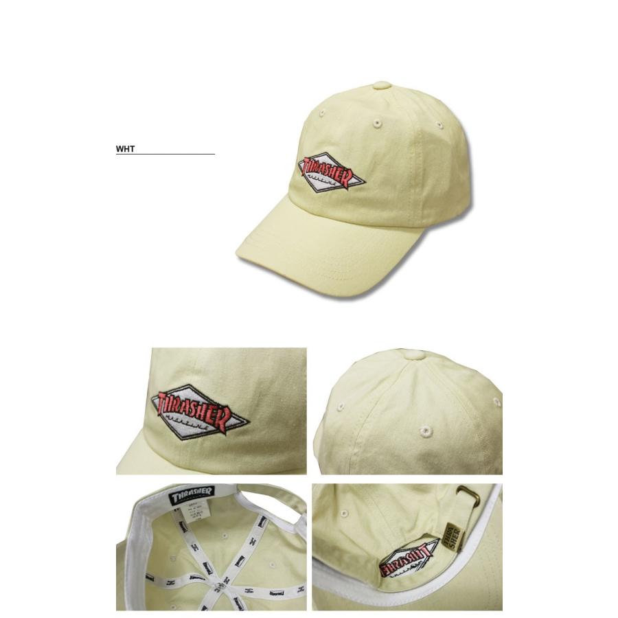 スラッシャー THRASHER 帽子 DIAMOND LOGO SPORTS DAD CAP キャップ メンズ レディース ピグメント 全5色｜rifflepage｜06