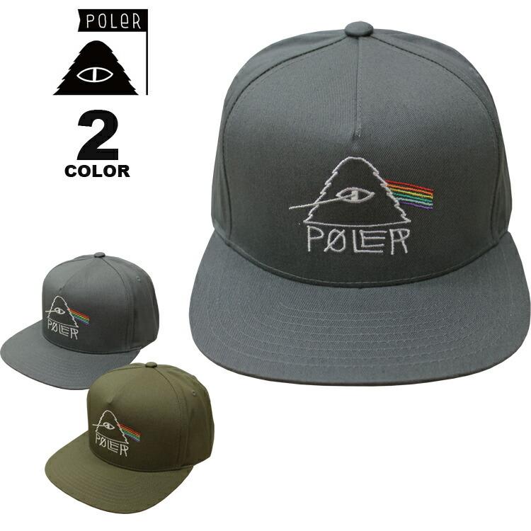 ポーラー キャップ 帽子 POLER PSYCHEDELIC HAT SNAP BACK CAP  スナップバック メンズ レディース ユニセックス 全2色｜rifflepage