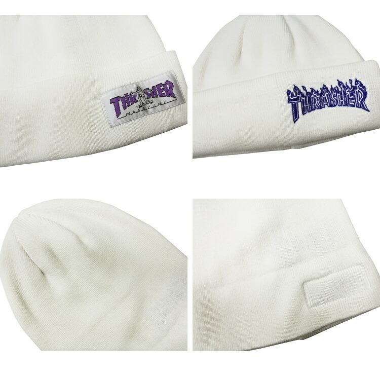 THRASHER（スラッシャー） (公式） ビーニー ニット帽 THRASHER GONZ