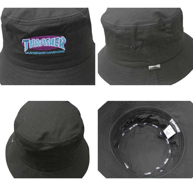 (公式） スラッシャー ハット THRASHER OVAL MAG BUCKET HAT バケットハット 帽子 全3色 メンズ レディース ユニセックス｜rifflepage｜03