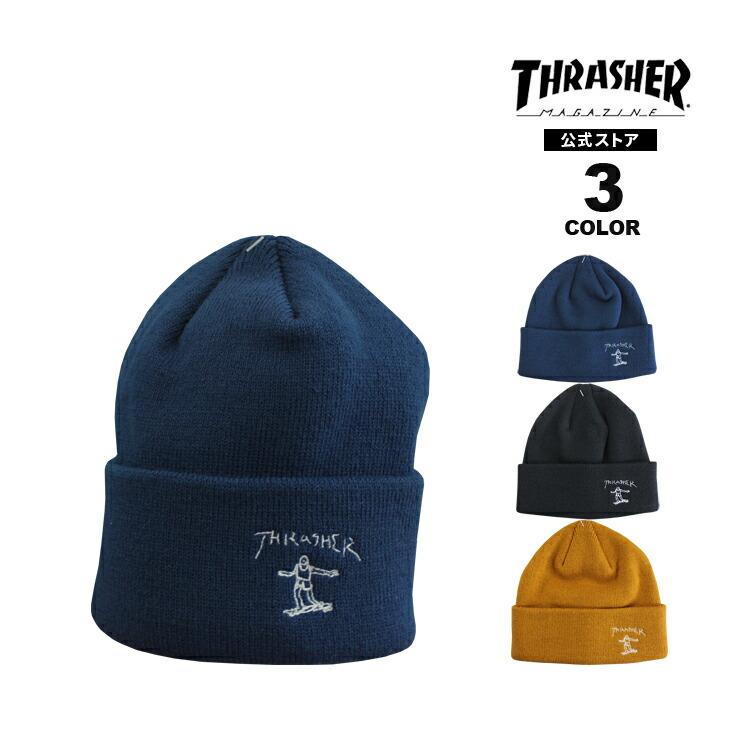 THRASHER（スラッシャー） ビーニー ニット帽 THRASHER GONZ ART KNIT